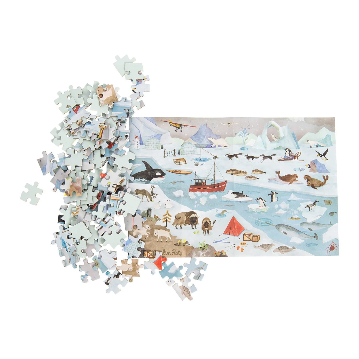 MOULIN ROTY Puzzle kartonowe ODKRYWCA-ARKTYKI | Pan Piksel