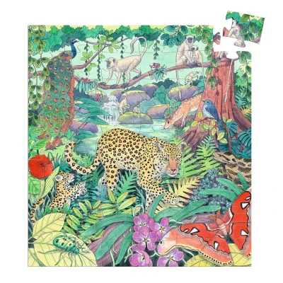 DJECO Puzzle tekturowe DŻUNGLA 54 elem. | Pan Piksel