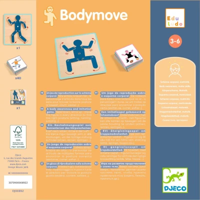 DJECO Eduludo gra edukacyjna BODYMOVE | Pan Piksel