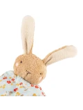 SIGIKID Pierwsza przytulanka komforter bawełniany Króliczek niebieski 32 cm | Pan Piksel