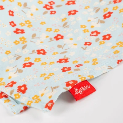 SIGIKID Pierwsza przytulanka komforter bawełniany Króliczek niebieski 32 cm | Pan Piksel