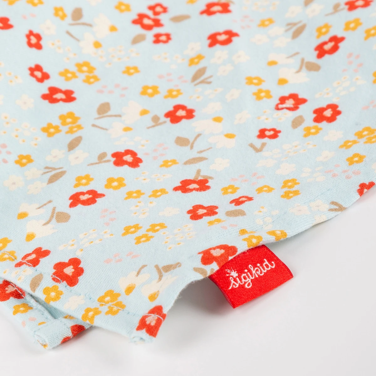 SIGIKID Pierwsza przytulanka komforter bawełniany Króliczek niebieski 32 cm | Pan Piksel