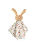 SIGIKID Pierwsza przytulanka komforter bawełniany Króliczek niebieski 32 cm | Pan Piksel
