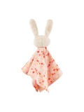 SIGIKID Pierwsza przytulanka komforter bawełniany Króliczek różowy 32 cm | Pan Piksel