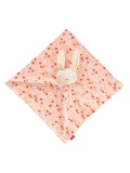 SIGIKID Pierwsza przytulanka komforter bawełniany Króliczek różowy 32 cm | Pan Piksel