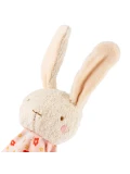SIGIKID Pierwsza przytulanka komforter bawełniany Króliczek różowy 32 cm | Pan Piksel