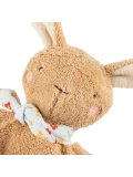 SIGIKID Pierwsza przytulanka komforter bawełniany Króliczek brązowy kocyk 25cm | Pan Piksel