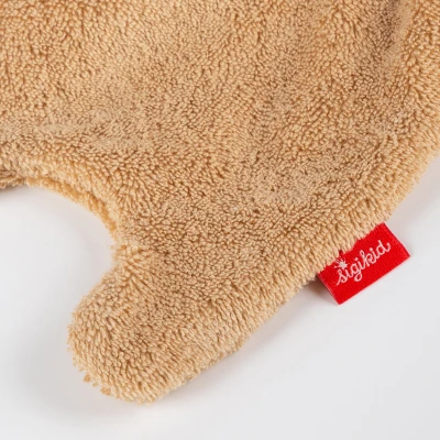 SIGIKID Pierwsza przytulanka komforter bawełniany Króliczek brązowy kocyk 25cm | Pan Piksel