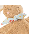 SIGIKID Pierwsza przytulanka komforter bawełniany Króliczek brązowy kocyk 25cm | Pan Piksel