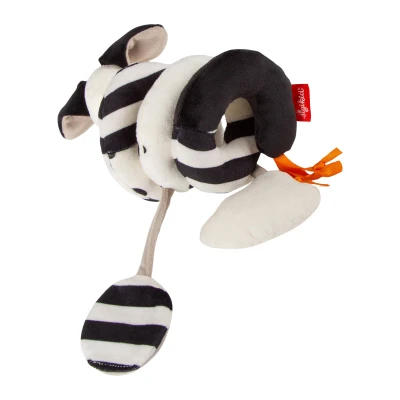 SIGIKID Zabawka rozwojowa Spirala Dalmatyńczyk grzechotka lusterko 35cm | Pan Piksel