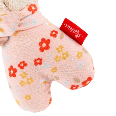 SIGIKID Pierwsza przytulanka grzechotka Króliczek dla dzieci różowy 15 cm | Pan Piksel