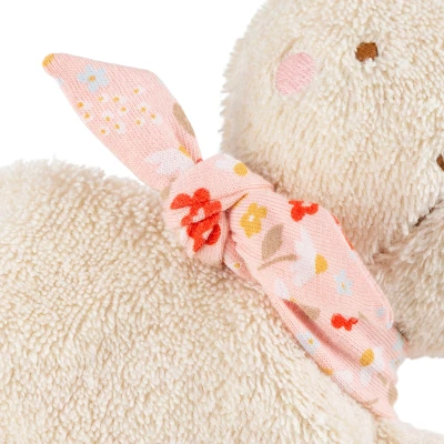SIGIKID Pierwsza przytulanka komforter bawełniany Króliczek écru kocyk 25cm | Pan Piksel