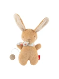 SIGIKID Pierwsza przytulanka z pozytywką bawełniany Króliczek brązowy 19 cm | Pan Piksel