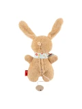 SIGIKID Pierwsza przytulanka z pozytywką bawełniany Króliczek brązowy 19 cm | Pan Piksel
