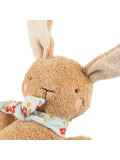 SIGIKID Pierwsza przytulanka z pozytywką bawełniany Króliczek brązowy 19 cm | Pan Piksel
