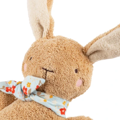 SIGIKID Pierwsza przytulanka z pozytywką bawełniany Króliczek brązowy 19 cm | Pan Piksel