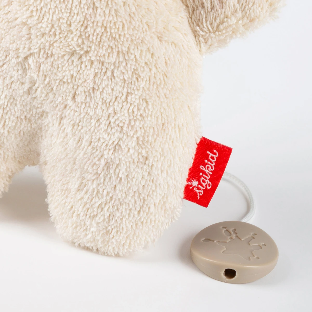 SIGIKID Pierwsza przytulanka z pozytywką bawełniany Króliczek écru 19 cm | Pan Piksel