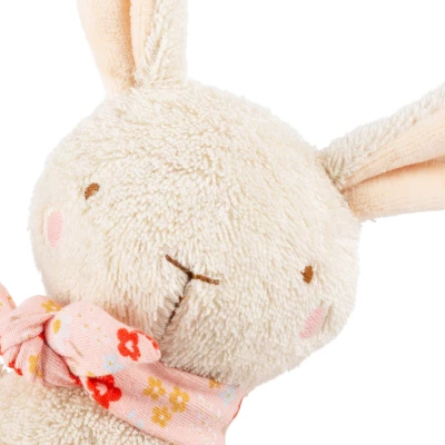 SIGIKID Pierwsza przytulanka z pozytywką bawełniany Króliczek écru 19 cm | Pan Piksel