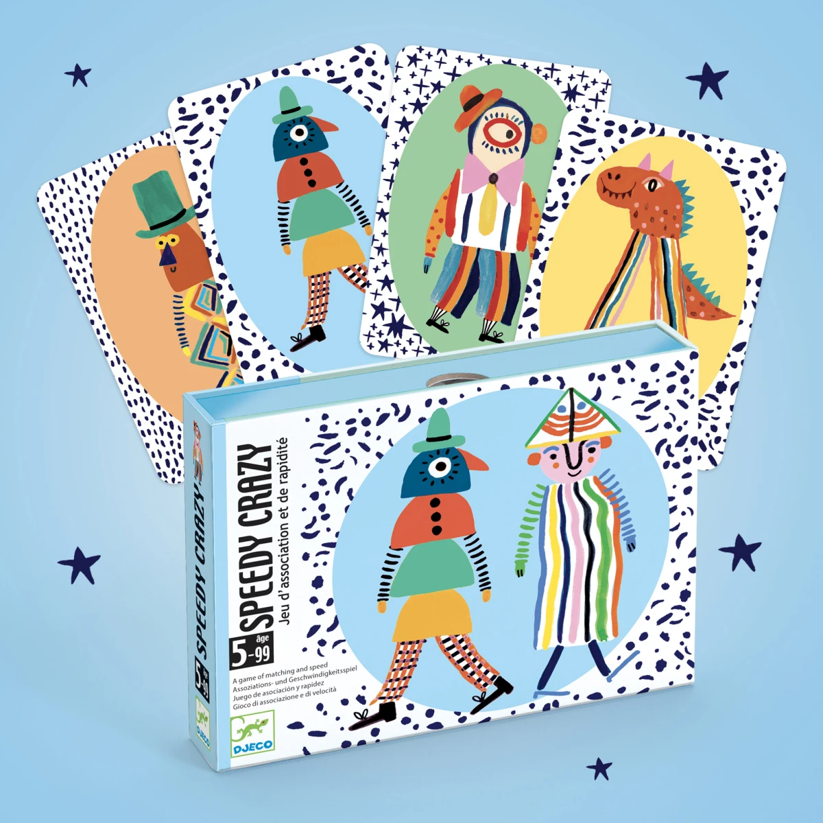 DJECO Gra karciana SPEEDY CRAZY | Pan Piksel