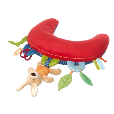 SIGIKID Poduszka do leżenia na brzuszku 37cm zabawka ruchowa grzechotka | Pan Piksel