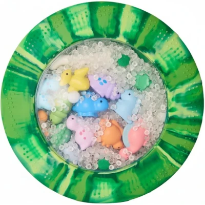 JELLYSTONE DESIGNS Jellystone Sensoryczny dysk z figurkami A-Ku-Ku! Peekaboo motyw Dinozaur | Pan Piksel