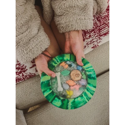 JELLYSTONE DESIGNS Jellystone Sensoryczny dysk z figurkami A-Ku-Ku! Peekaboo motyw Dinozaur | Pan Piksel