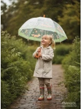 ESSCHERT DESIGN Przezroczysty parasol dziecięcy – Leśne Zwierzęta 3+ | Pan Piksel