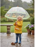 ESSCHERT DESIGN Przezroczysty parasol dziecięcy – Leśne Zwierzęta 3+ | Pan Piksel