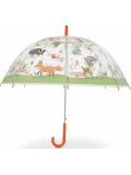 ESSCHERT DESIGN Przezroczysty parasol dziecięcy – Leśne Zwierzęta 3+ | Pan Piksel