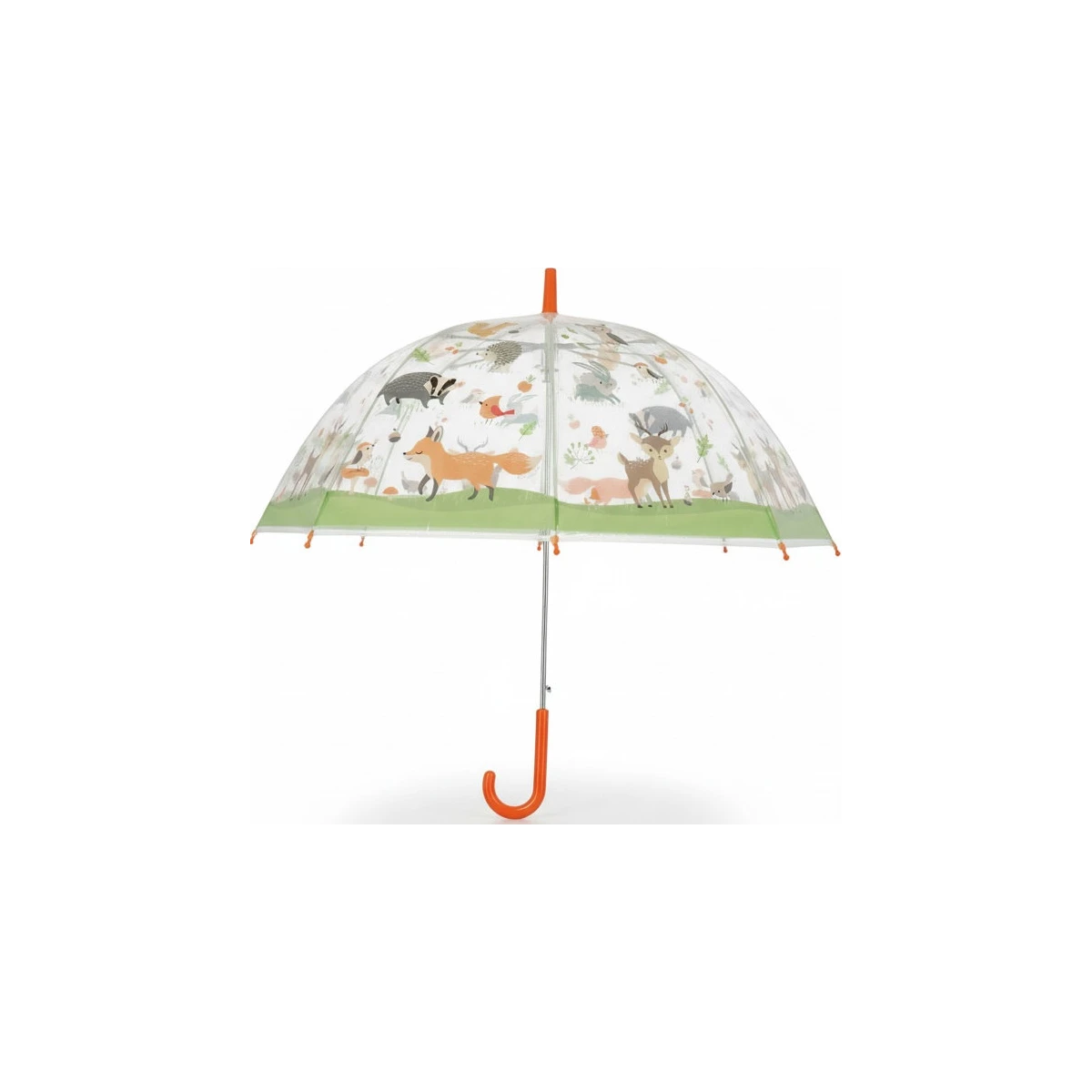 ESSCHERT DESIGN Przezroczysty parasol dziecięcy – Leśne Zwierzęta 3+ | Pan Piksel