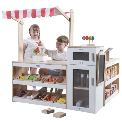 Viga Duży Zestaw Stragan Sklep Supermarket | Pan Piksel