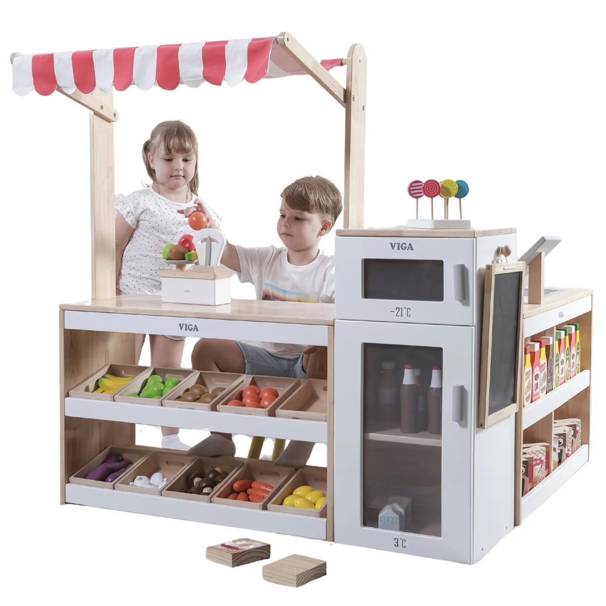 Viga Duży Zestaw Stragan Sklep Supermarket | Pan Piksel