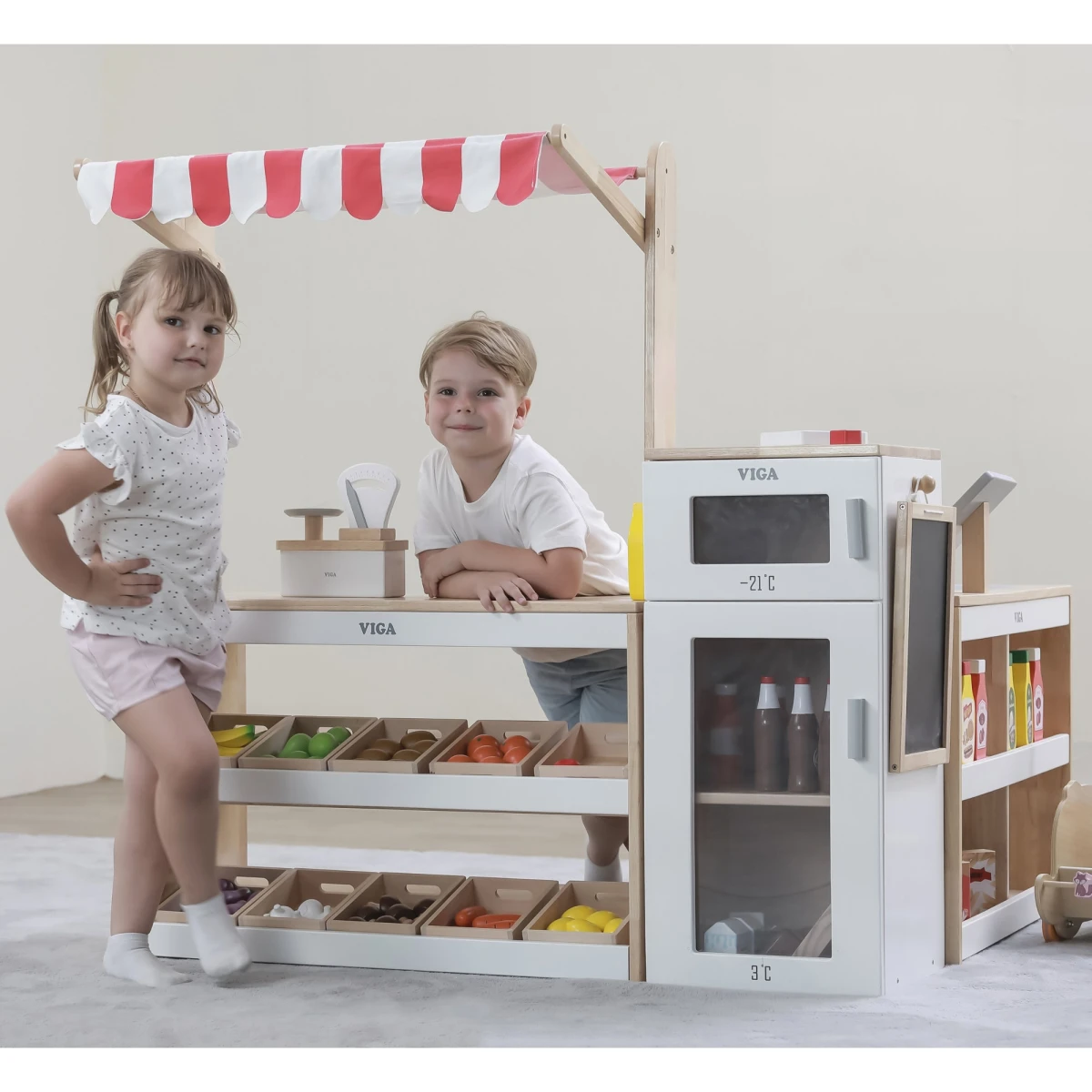 Viga Duży Zestaw Stragan Sklep Supermarket | Pan Piksel