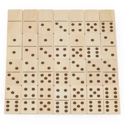 VIGA Drewniane Domino 2w1 Zwierzęta i Liczby | Pan Piksel