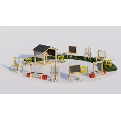 CLASSIC WORLD EDU Zestaw Dwustronna Tablica Sztaluga do Malowania Z Pompą Wody | Pan Piksel