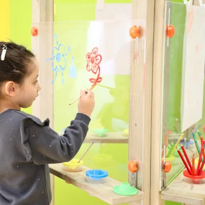 CLASSIC WORLD EDU Przezroczysta Sztaluga Tablica Akrylowa XXL Centrum Artystyczne 3w1 | Pan Piksel