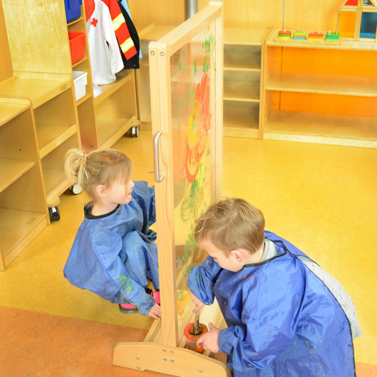 MASTERKIDZ Okno Do Malowania Sztaluga Dwustronna | Pan Piksel
