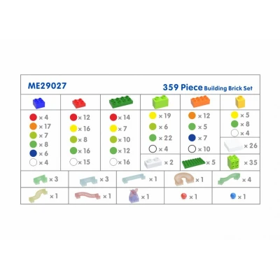 MASTERKIDZ Zestaw Klocków Konstrukcyjnych Tor Kulkowy STEM 359 el. | Pan Piksel