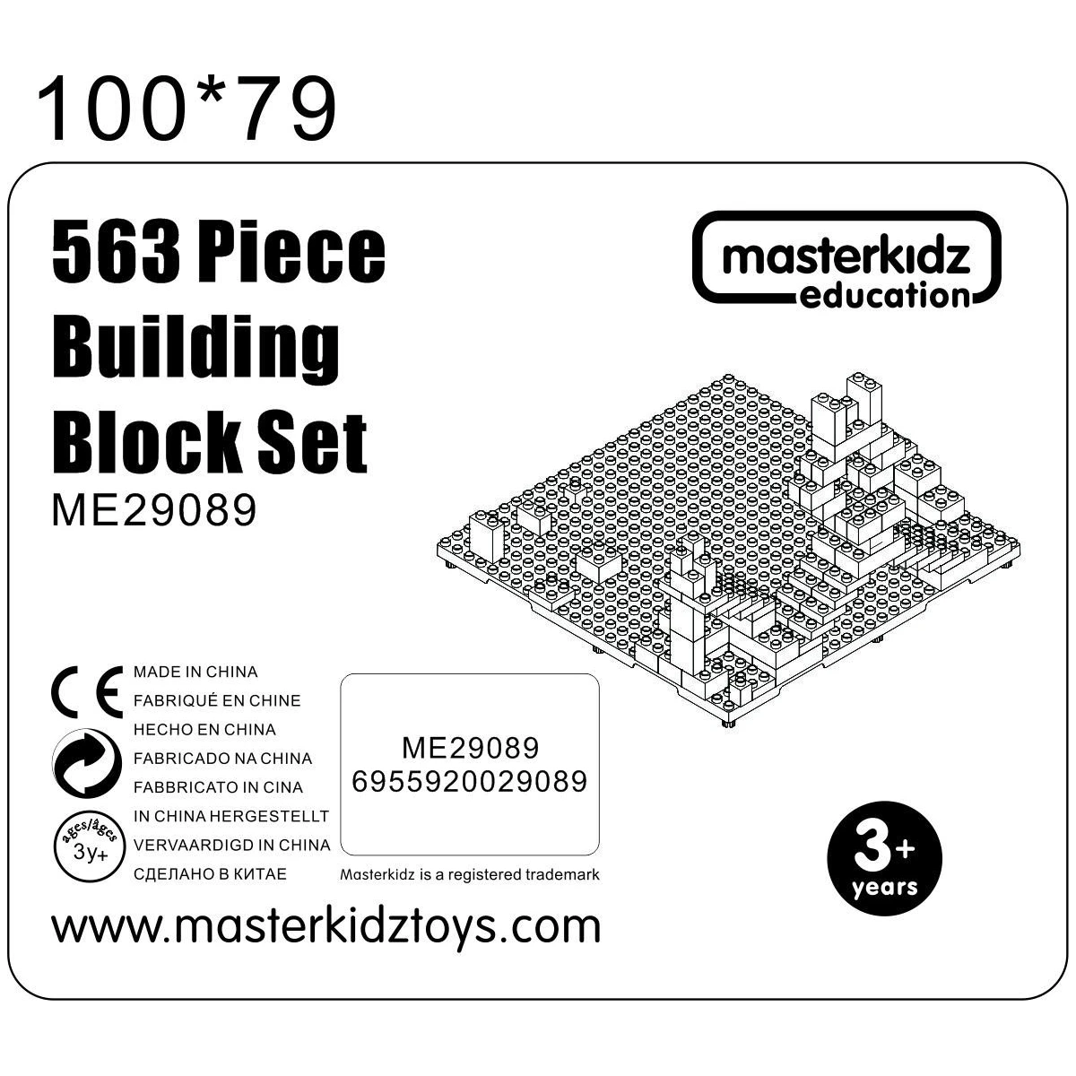 MASTERKIDZ Zestaw Klocków Konstrukcyjnych STEM 563 el. | Pan Piksel