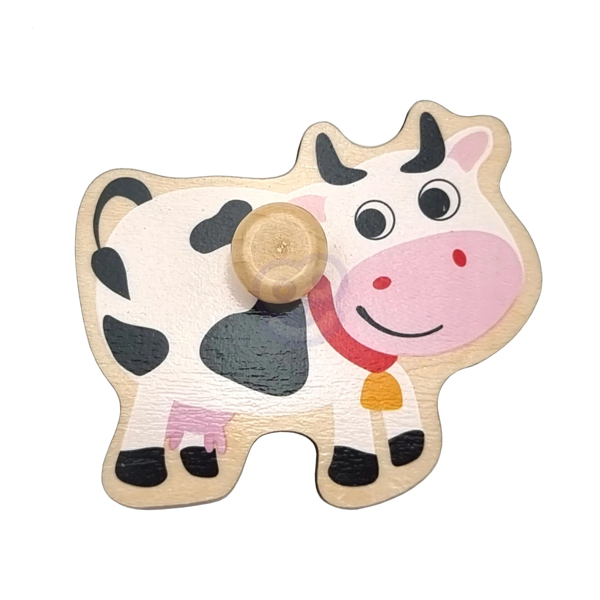 WOOPIE GREEN Drewniane Puzzle Montessori Farma z Pinezkami Do Dopasowania | Pan Piksel