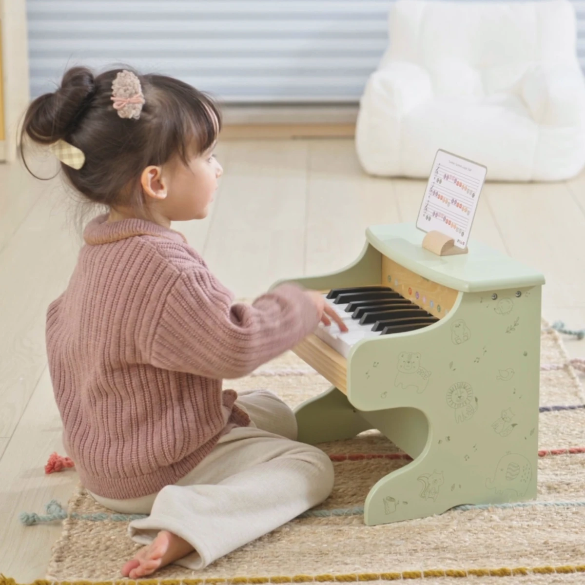Viga Pianino Zielone Nauka Gry | Pan Piksel