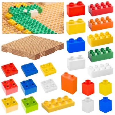 MASTERKIDZ Zestaw Klocków Konstrukcyjnych STEM 135 el. z Nakładką na Panel 4 szt. | Pan Piksel
