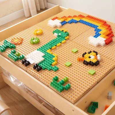 MASTERKIDZ Zestaw Klocków Konstrukcyjnych STEM 135 el. z Nakładką na Panel 4 szt. | Pan Piksel