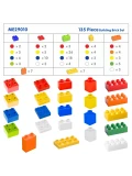 MASTERKIDZ Zestaw Klocków Konstrukcyjnych STEM 135 el. z Nakładką na Panel 4 szt. | Pan Piksel