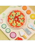 CLASSIC WORLD Drewniana Pizza do Krojenia Układanka Warzywa 22 el. | Pan Piksel