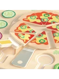 CLASSIC WORLD Drewniana Pizza do Krojenia Układanka Warzywa 22 el. | Pan Piksel