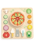 CLASSIC WORLD Drewniana Pizza do Krojenia Układanka Warzywa 22 el. | Pan Piksel