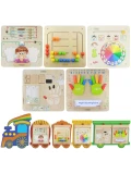 MASTERKIDZ System Do Montażu 5 Tablic Edukacyjnych Masterkidz Flex + Zestaw 5 Tablic Edukacyjnych | Pan Piksel