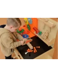 MASTERKIDZ Drewniany Warsztat XXL Montessori STEM z Narzędziami + Akcesoria | Pan Piksel