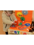 MASTERKIDZ Drewniany Warsztat XXL Montessori STEM z Narzędziami + Akcesoria | Pan Piksel